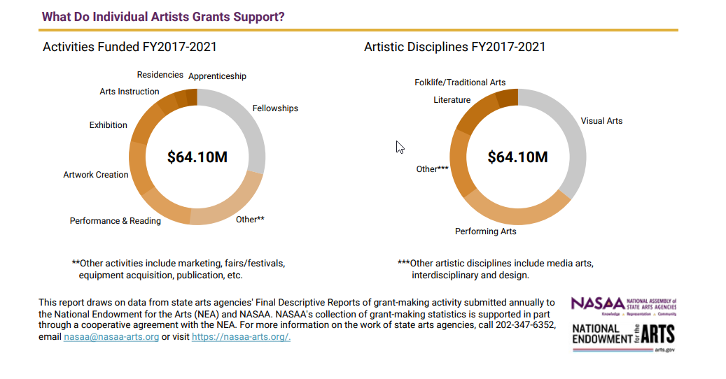 Individual Artists grants support what