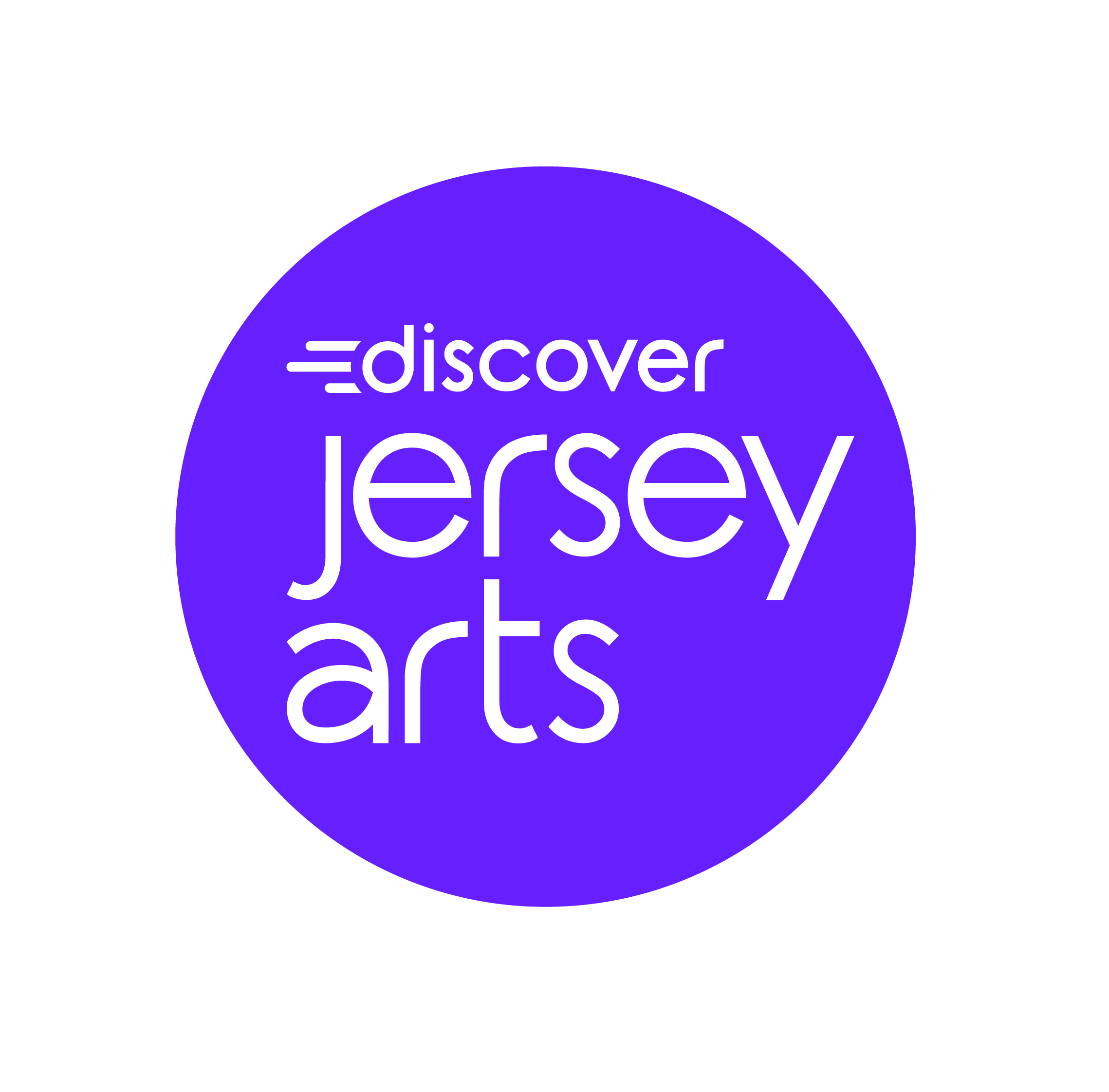 Discover Jersey Arts purple logo