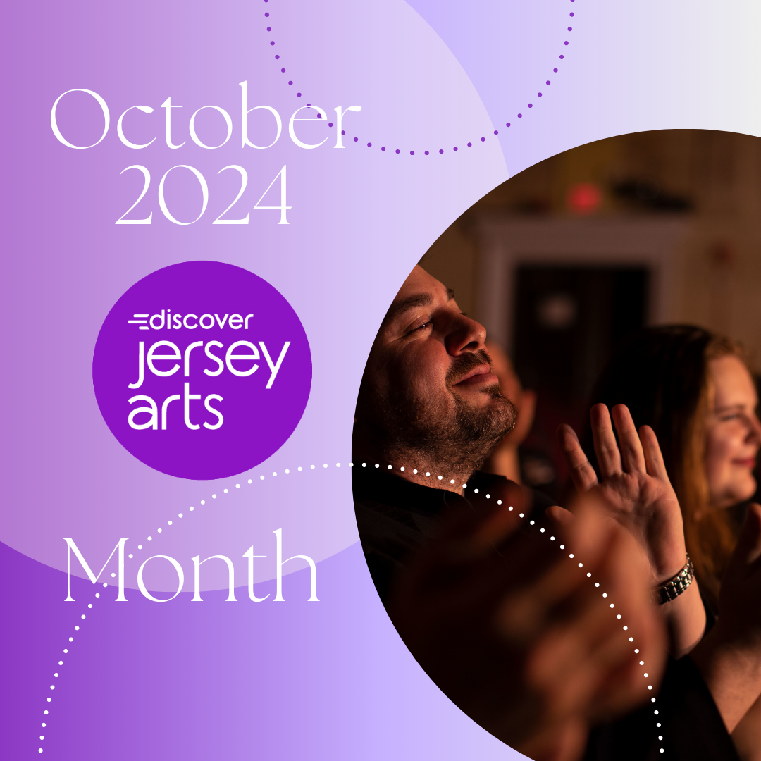 Discover Jersey Arts Month 2024 logo